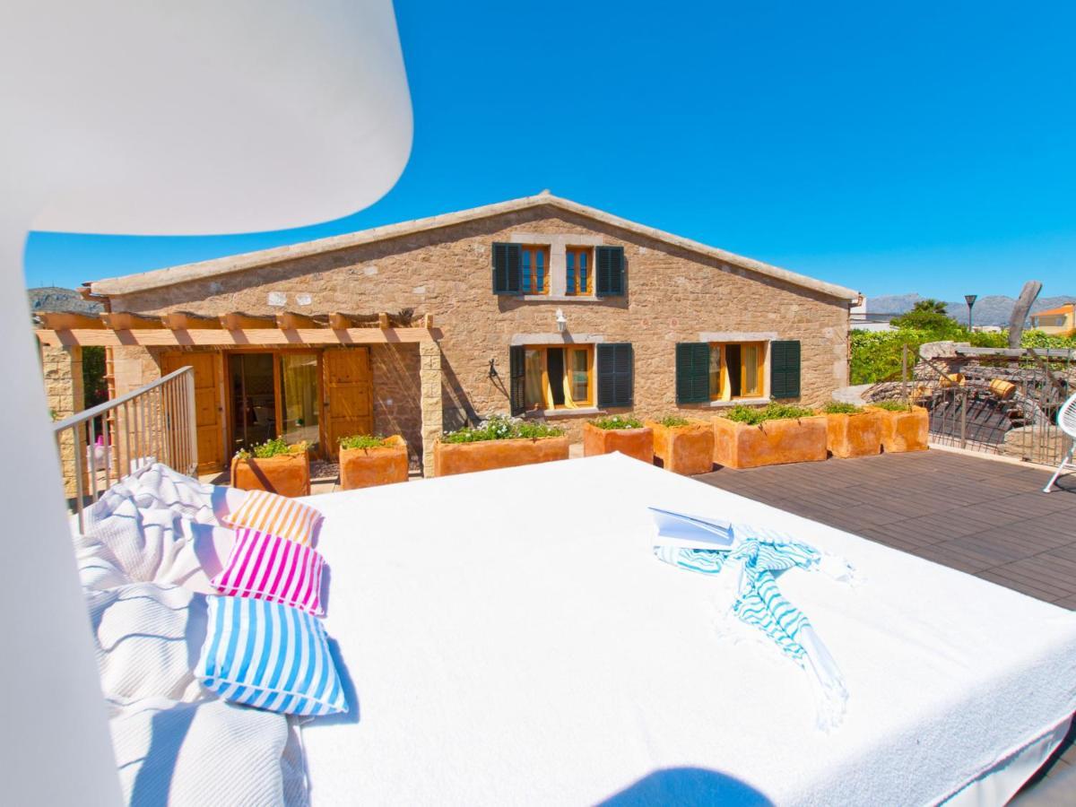 Villa Barcares Petit, Piscina, Jardines Junto A Playa En Alcudia Exterior photo