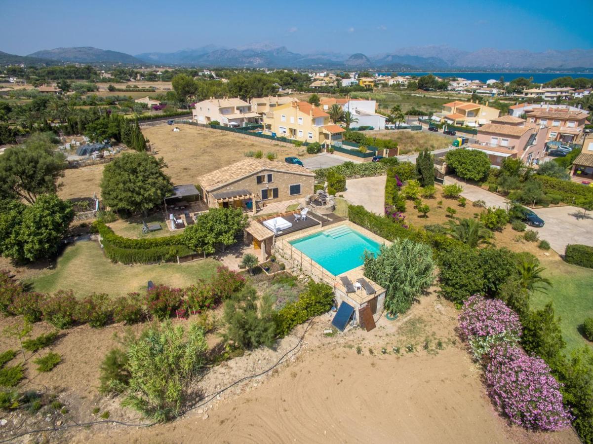 Villa Barcares Petit, Piscina, Jardines Junto A Playa En Alcudia Exterior photo